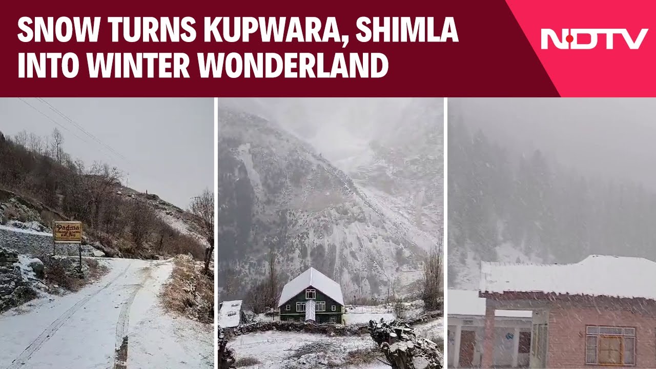 First Of The Season: Snow Turns Kupwara, Shimla, Uttarkashi Into Winter Wonderland