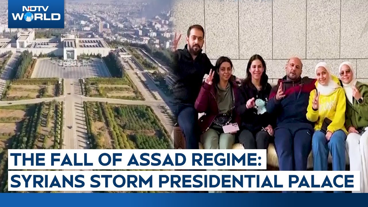 Fall Of Assad Regime: Syrians Go Through Presidential Palace In Damascus, Take Selfies