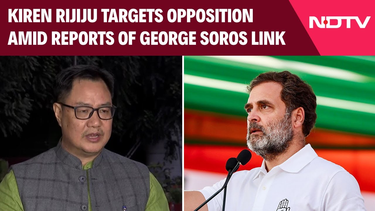 Kiren Rijiju Targets Opposition Amid Reports Of George Soros Link: &lsquo;Congress, Its Friends...&rsquo;