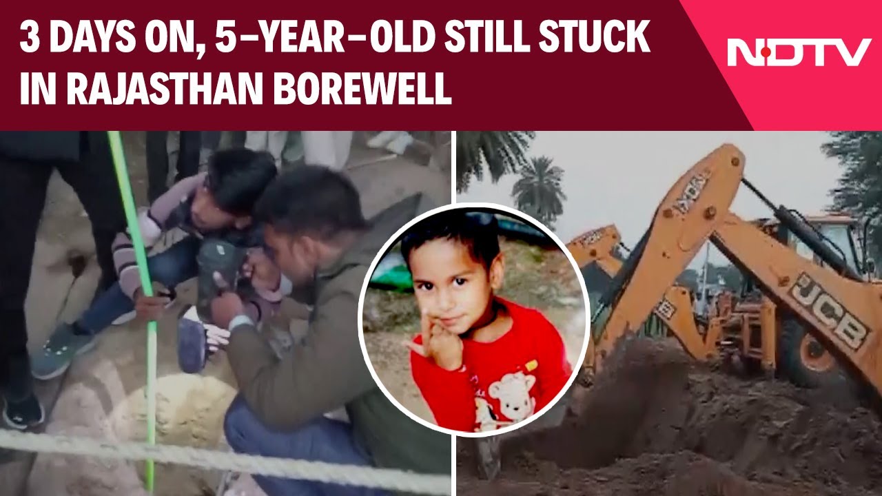 5-Year-Old Still Stuck In Rajasthan Borewell, Piling Rig Deployed