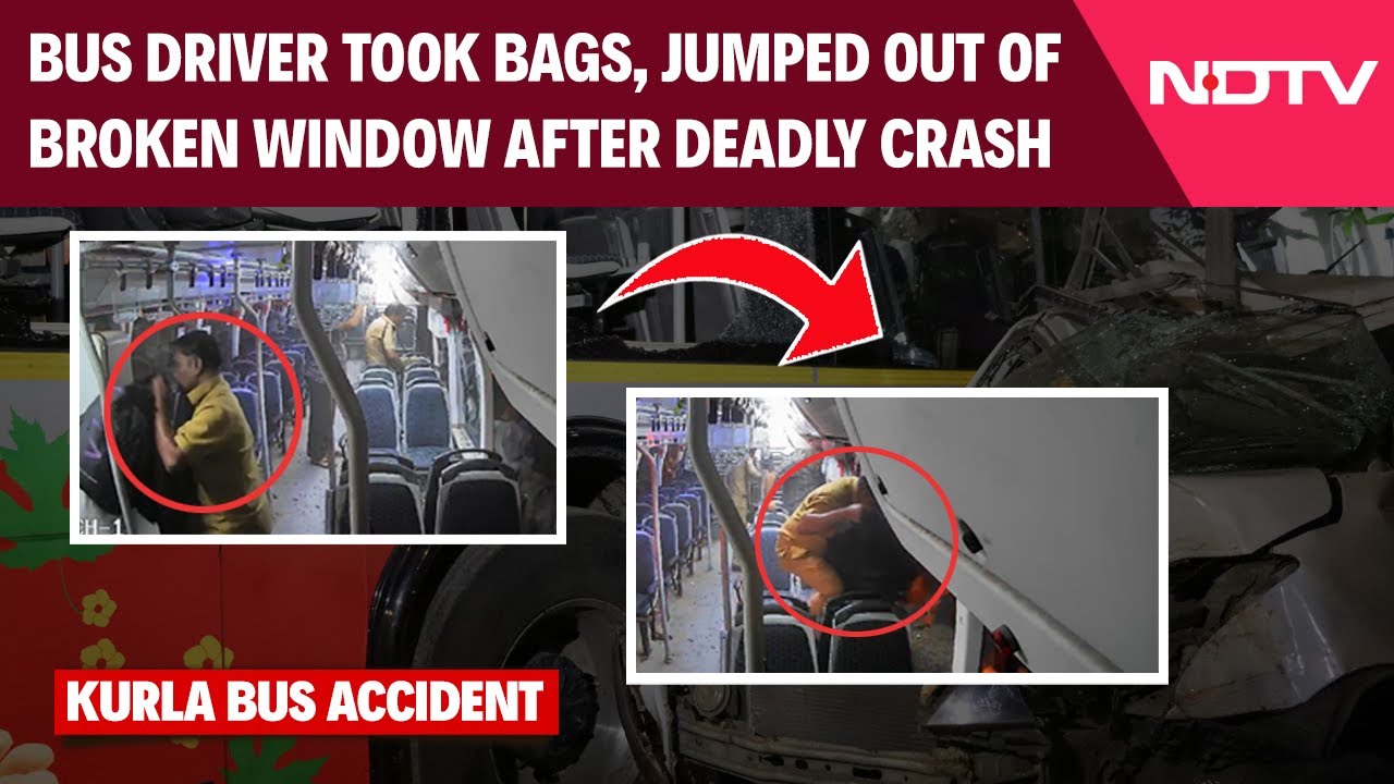 Mumbai Bus Accident | Mumbai Bus Driver Took Bags, Jumped Out Of Broken ...
