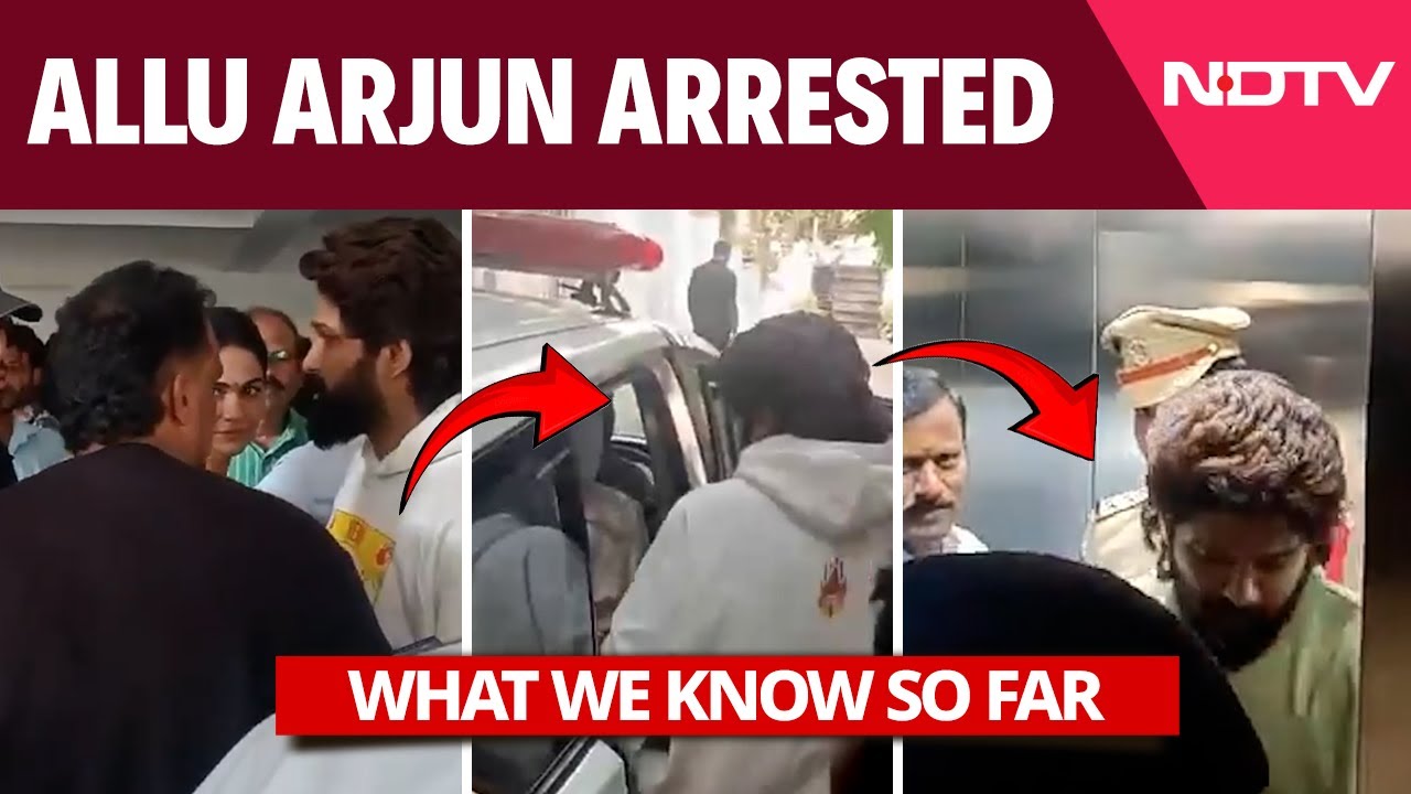 Allu Arjun Arrest Video | Allu Arjun Arrested By Hyderabad Police: What We Know So Far Allu Arjun Arrest Video | Allu Arjun Arrested By Hyderabad Police: What We Know So Far