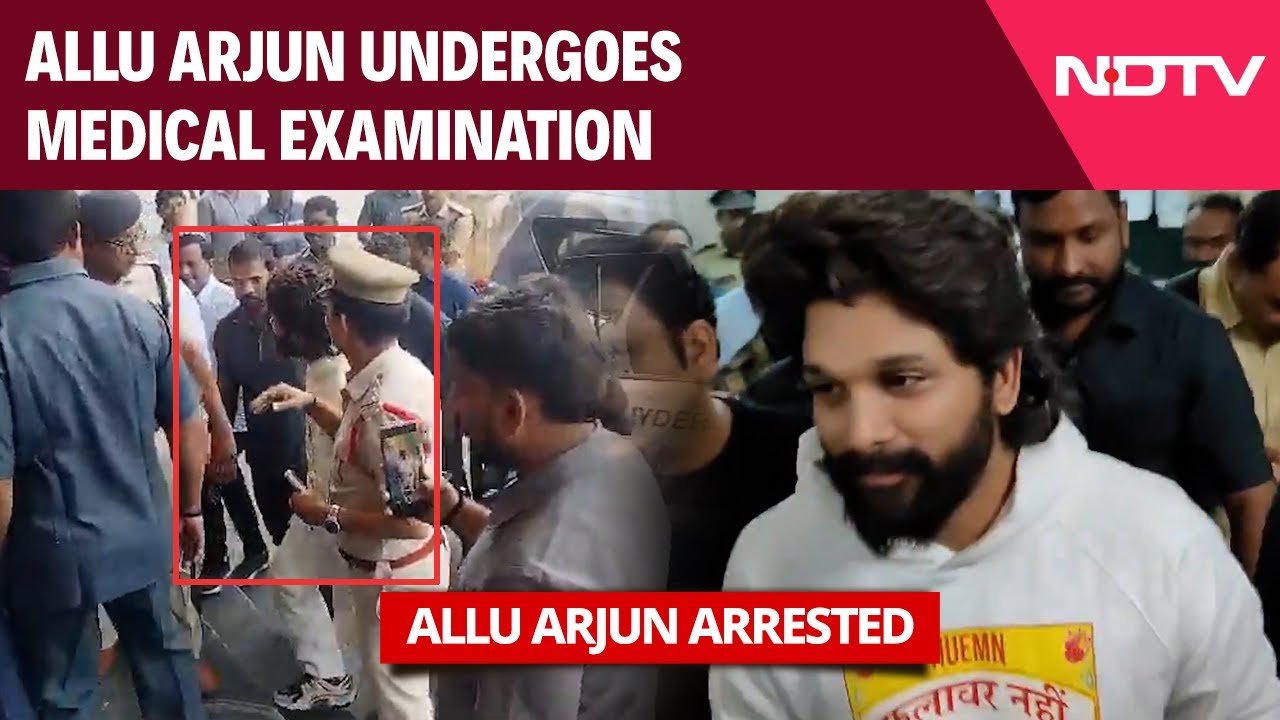 Allu Arjun Undergoes Medical Examination, To Be Produced In Nampally Court