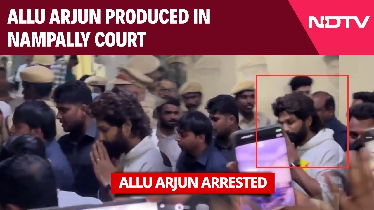 Allu Arjun Arrest News Latest | Pushpa 2 Star Allu Arjun Produced In Nampally Court