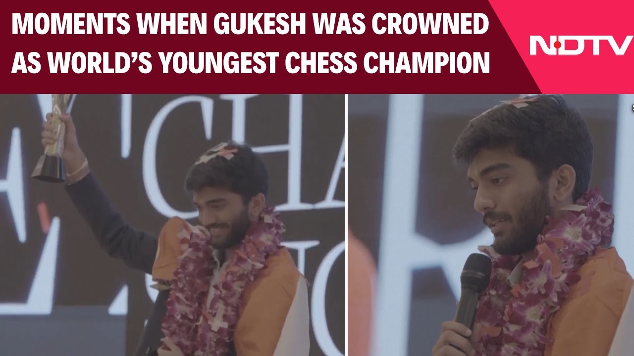 Moments When India’s D Gukesh Was Crowned As World’s Youngest Chess Champion