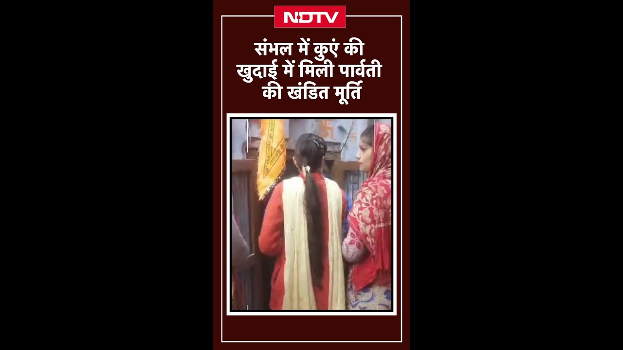 Sambhal Shiv Mandir में अब 20 फिट गहरे कुएं की खुदाई में मिली पार्वती की खंडित मूर्ति | UP News