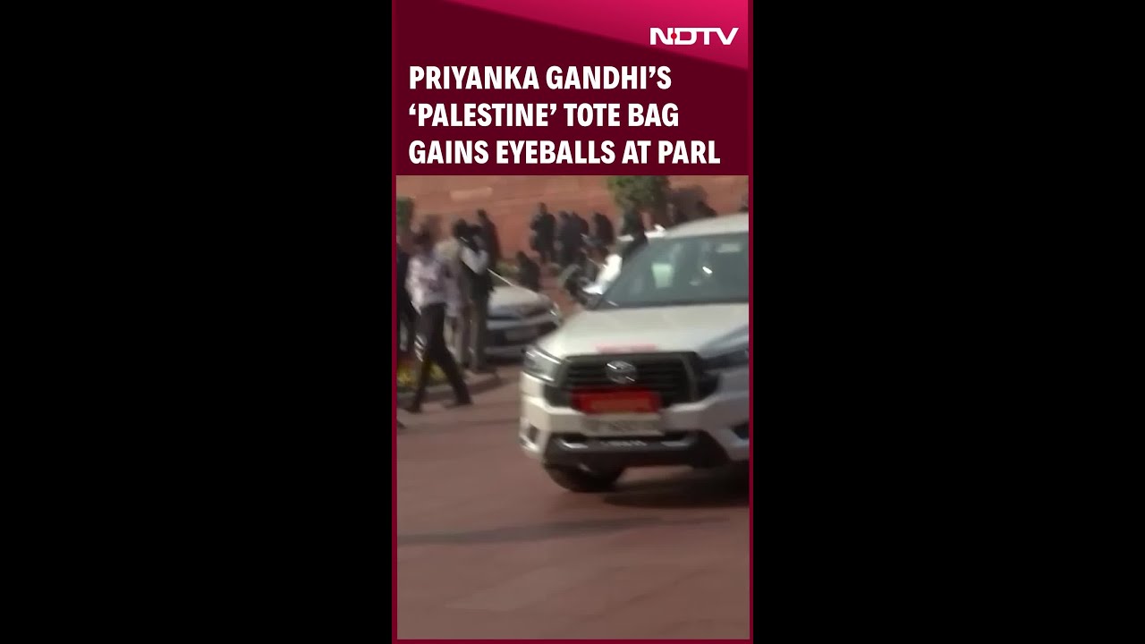 Priyanka Gandhi | Priyanka Gandhi Vadra's 'Palestine' Tote Bag Gains Eyeballs At Parliament