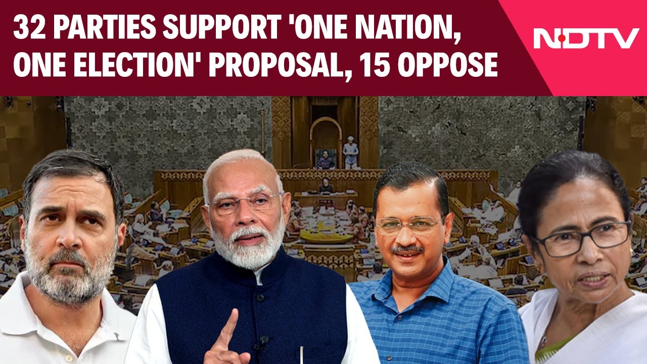 One nation One Election | 32 Parties Support ‘One Nation, One Election’ Proposal, 15 Oppose One nation One Election | 32 Parties Support ‘One Nation, One Election’ Proposal, 15 Oppose