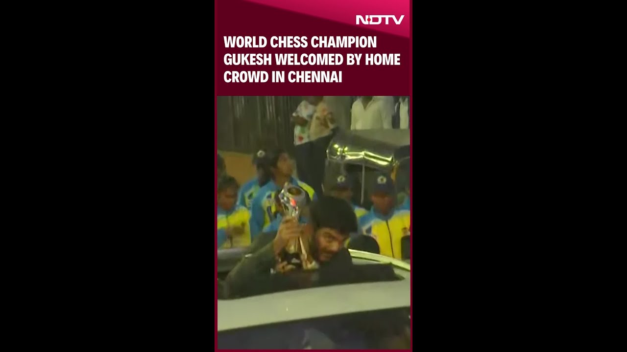 D Gukesh | World Chess Champion Gukesh Welcomed by Home Crowd in Chennai D Gukesh | World Chess Champion Gukesh Welcomed by Home Crowd in Chennai