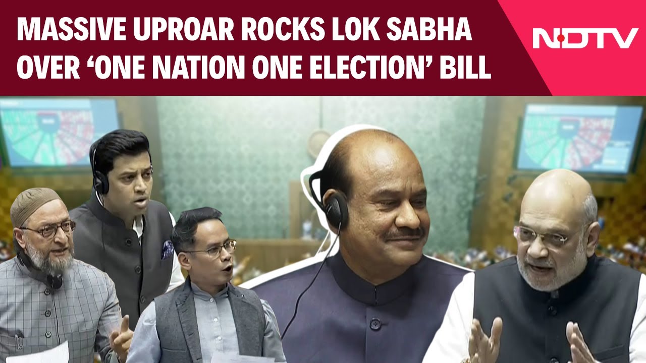 One Nation, One Election | Massive Uproar in Lok Sabha Over 'One Nation One Election' Bill