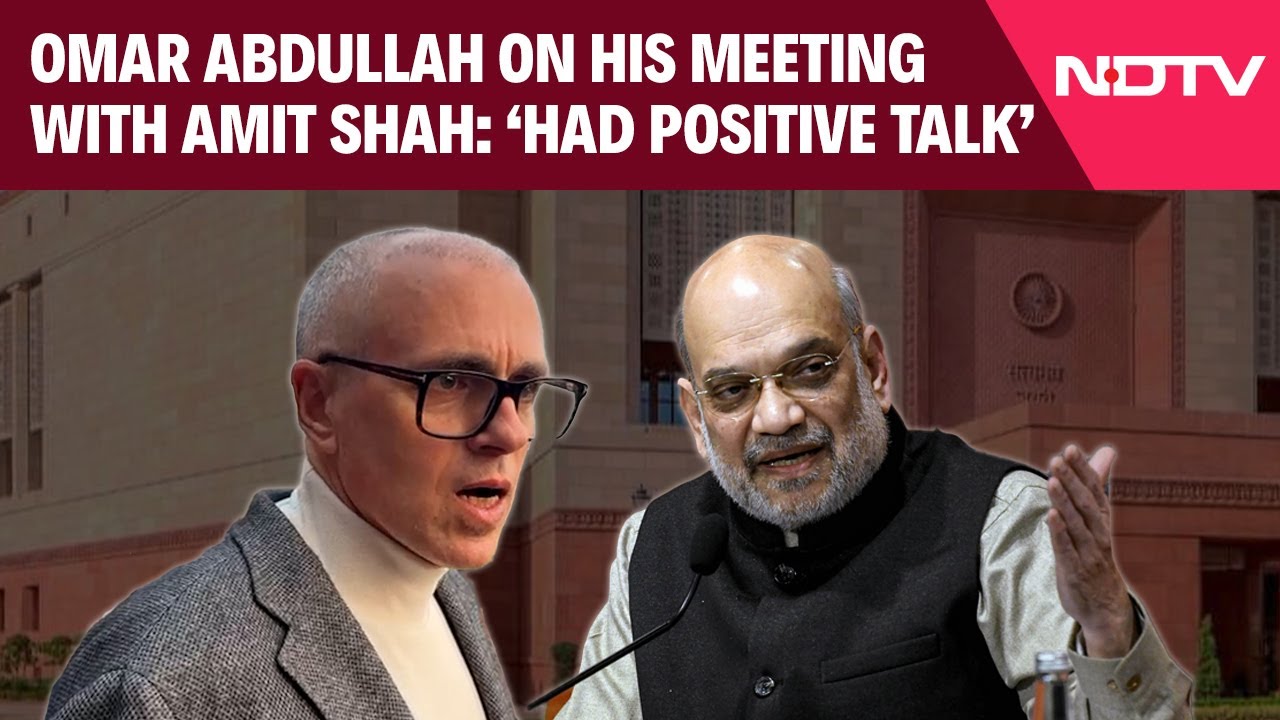 J&K News | Omar Abdullah Meets Amit Shah To Seek Timeline For Early Statehood Restoration J&K News | Omar Abdullah Meets Amit Shah To Seek Timeline For Early Statehood Restoration
