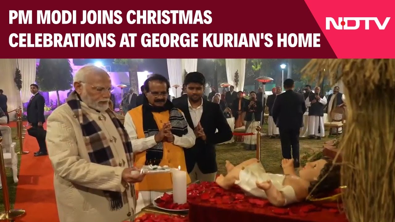 PM Modi Attends Christmas Celebrations At George Kurian's Home