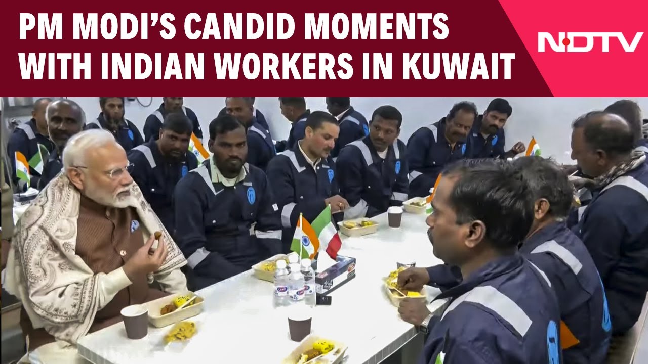 Snacks, Laughter And More, PM Modi's Candid Moments With Indian Workers In Kuwait