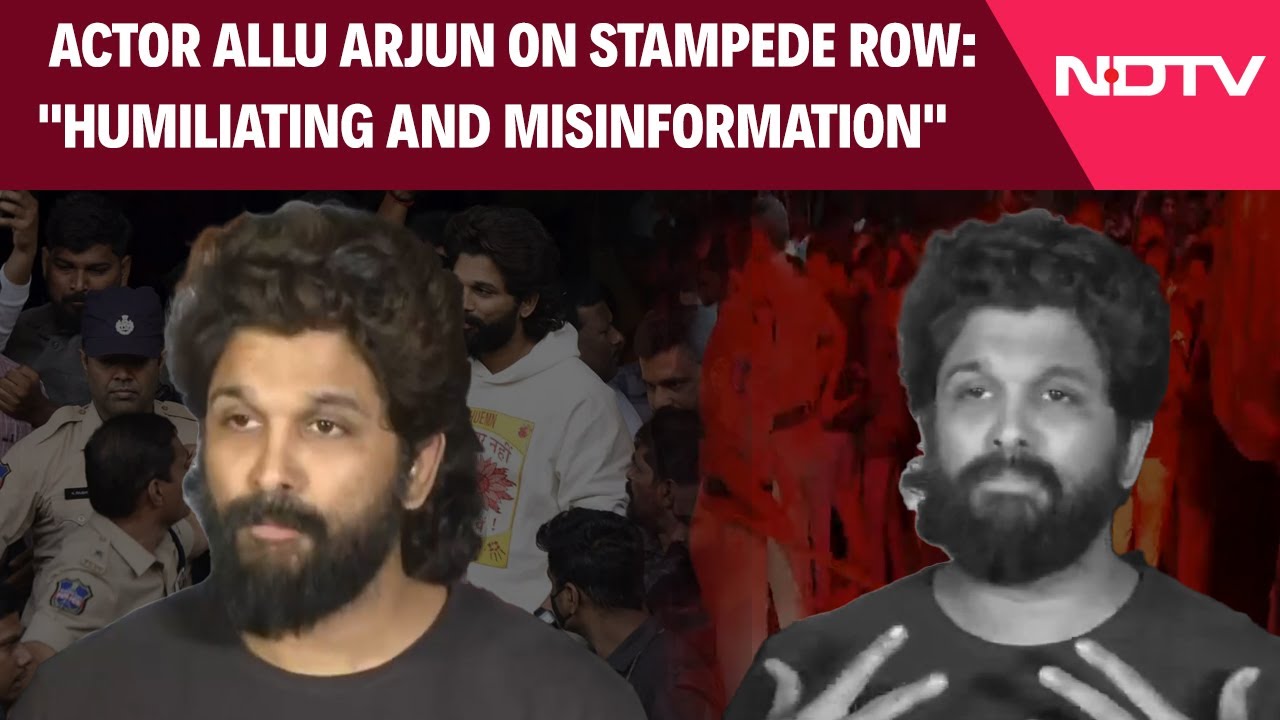 "Misinformation, Character Assassination": Actor Allu Arjun On Stampede Row