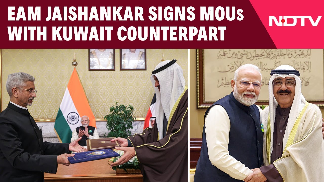 EAM Jaishankar Signs MoUs With Kuwait Counterpart In PM Modi's Presence