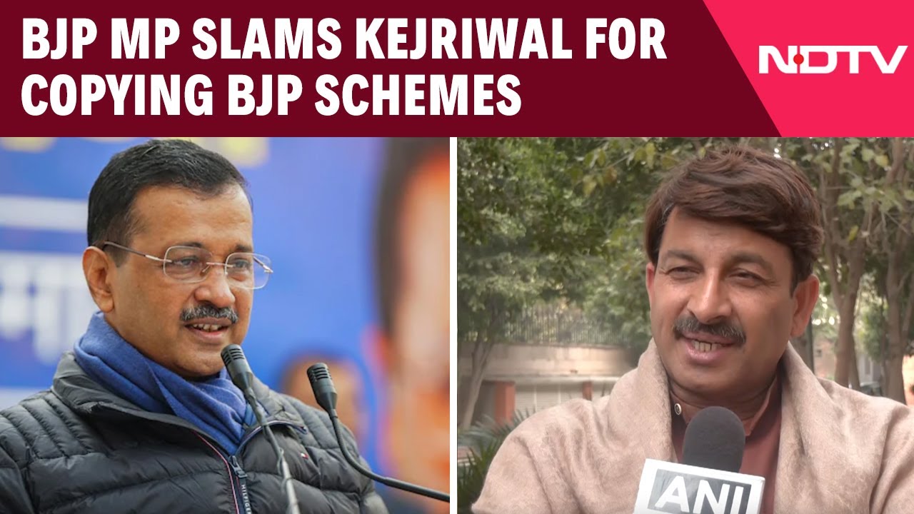 Manoj Tiwari Slams Kejriwal for Copying BJP Schemes Ahead of Polls
