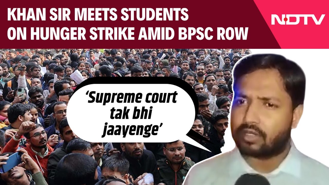 BPSC Row: Khan Sir Meets Students on Hunger Strike Amid BPSC Row