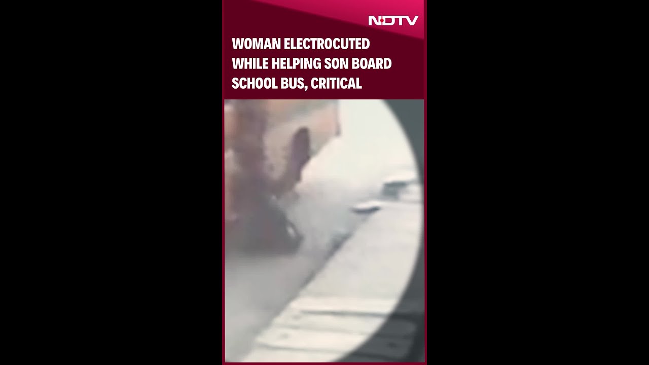 Karnataka Woman Critical After Electric Shock While Helping Son Board School Bus