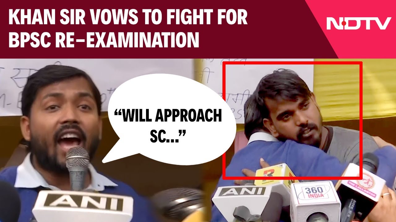 "Will Approach SC...": Khan Sir Vows To Fight For BPSC Re-Examination