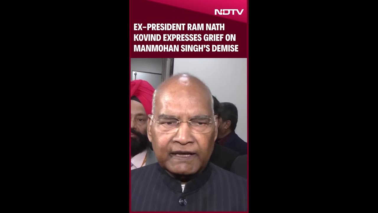 Ex-President Ram Nath Kovind Expresses Grief On Manmohan Singh's Demise Ex-President Ram Nath Kovind Expresses Grief On Manmohan Singh's Demise