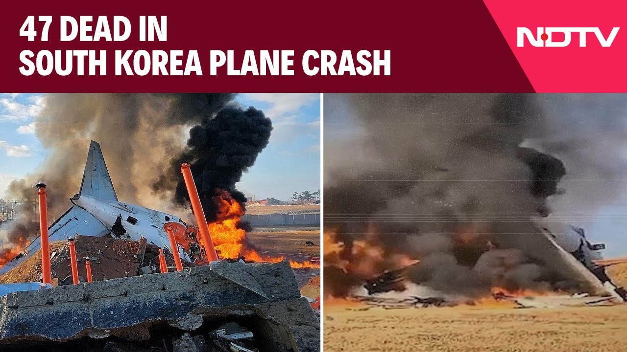 47 Killed After Plane With 181 On Board Crashes On South Korea Runway