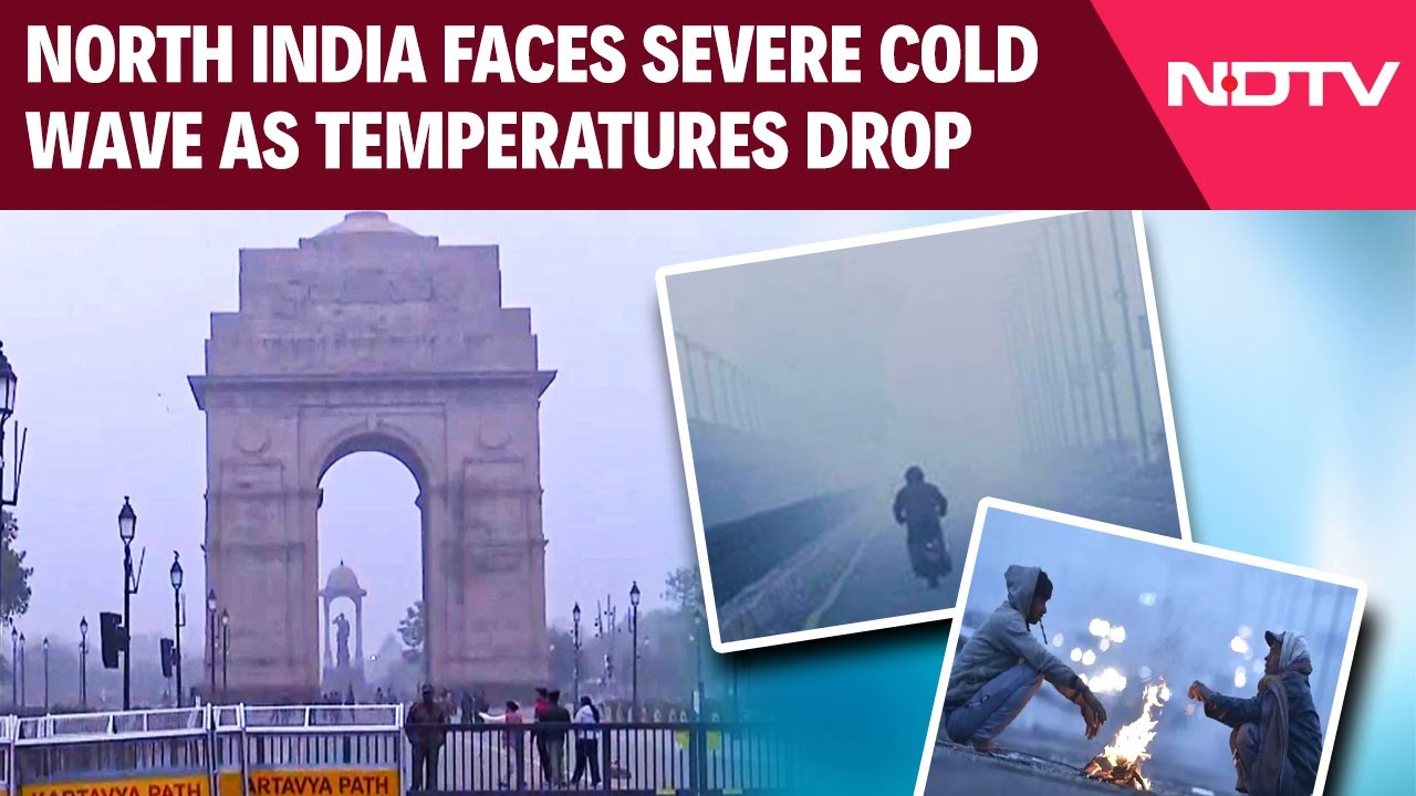 North India Shivers As Temperature Dips, Cold Wave Sweeps Through Major Cities