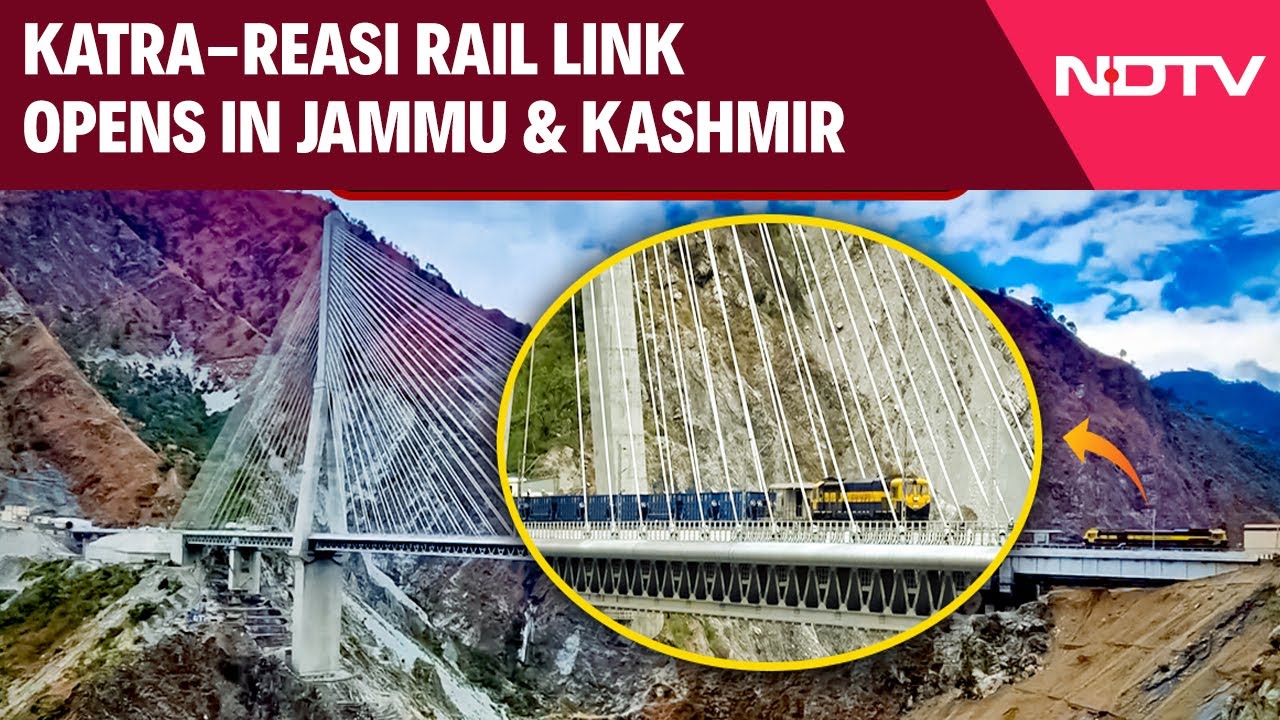 Katra-Reasi Rail Link Opens in J&K, Offering Scenic Views of Pir Panjal Katra-Reasi Rail Link Opens in J&K, Offering Scenic Views of Pir Panjal