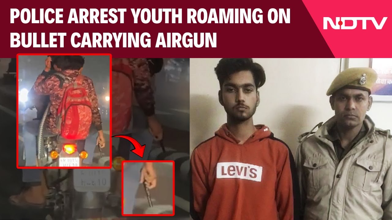 Rajasthan News | Ajmer Youths Seen Carrying Airgun On A Bullet In An Attempt To Go Viral