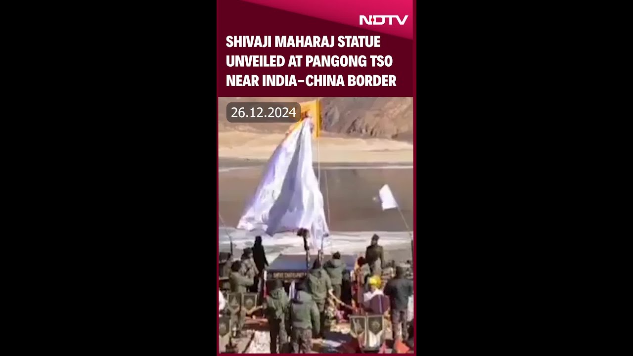Statue Of Chhatrapati Shivaji Maharaj Inaugurated On Banks Of Pangong Tso Near India-China Border
