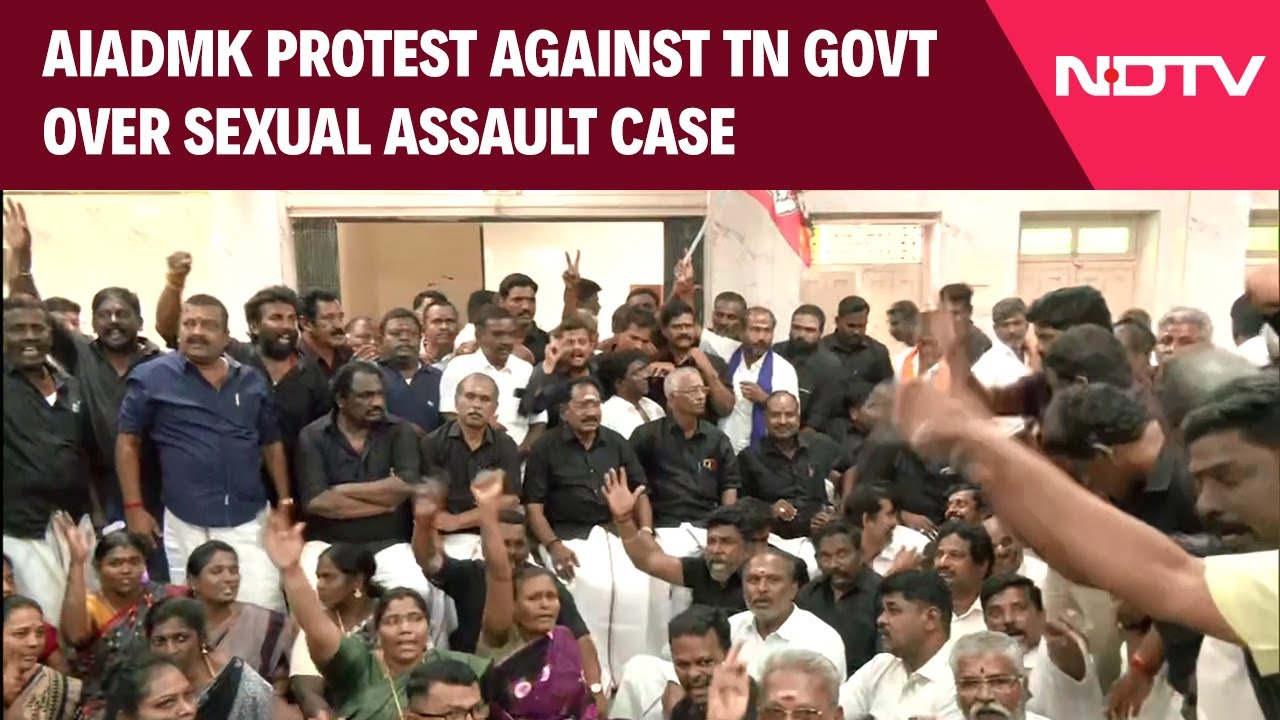 AIADMK Protest Against Tamil Nadu Govt Over Anna University Sexual Assault Case