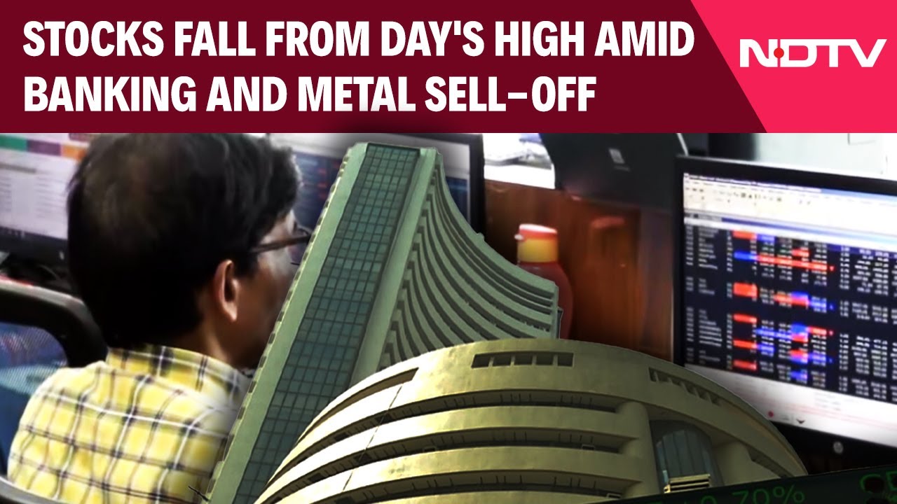 Stock Markets Slump From Day’s High Amid Sell-Off In Banking,Metal Stocks