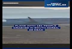 Moment When Plane Went Off Runway, Crashed At South Korean Airport Moment When Plane Went Off Runway, Crashed At South Korean Airport