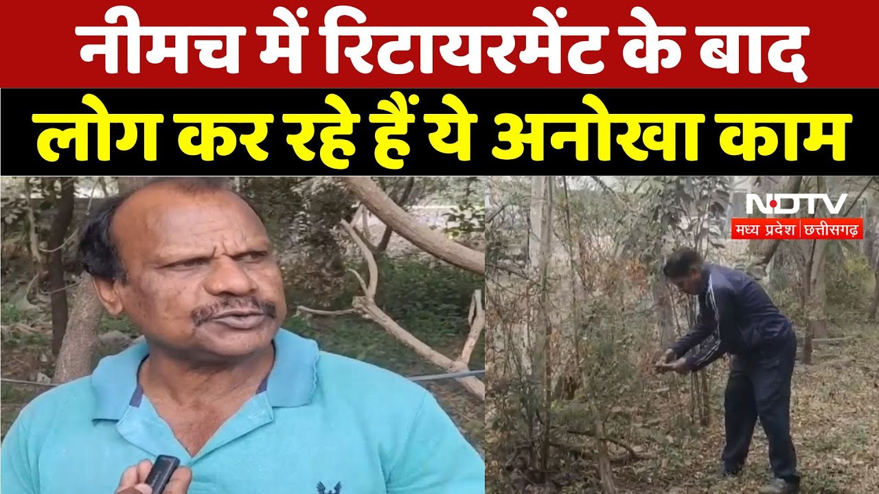Neemuch News : नीमच में Retirement के बाद लोग कर रहे हैं ये अनोखा काम