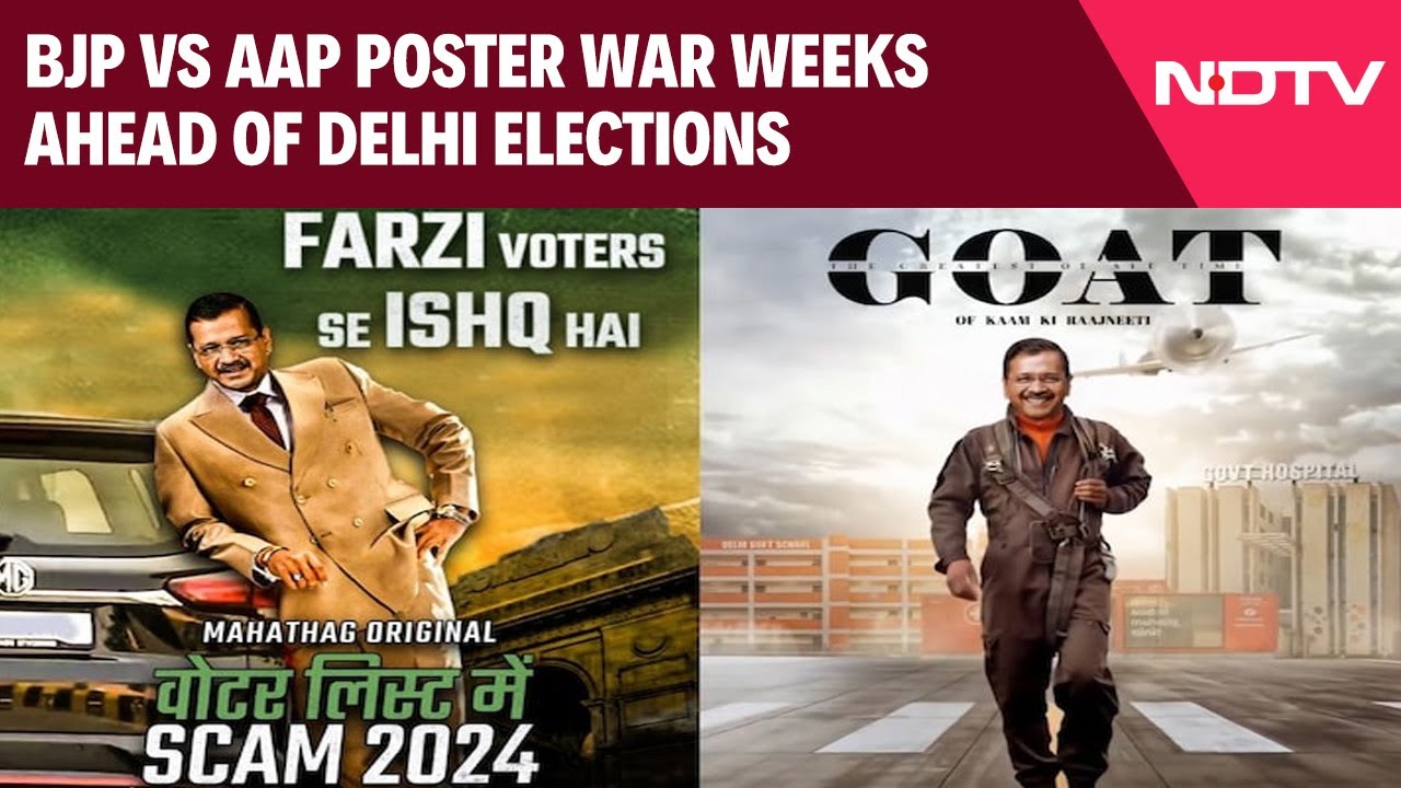 Delhi Elections | "Fake Voters": BJP vs AAP Poster War Weeks Ahead Of Delhi Elections