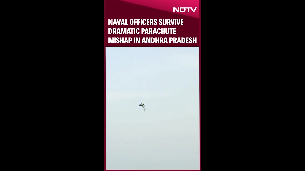 2 Naval Officers Fall Near RK Beach In Visakhapatnam Due To Parachute Mix-Up