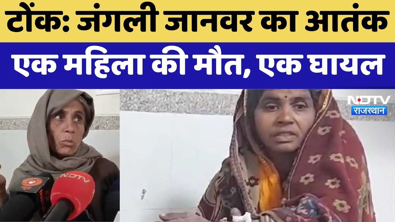 Tonk Animal Attack News : जंगली जानवर का आतंक एक महिला की मौत, एक घायल