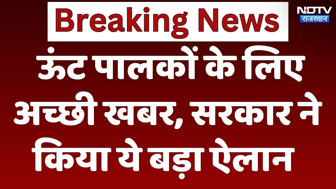 Camel Conservation के लिए अच्छी खबर, सरकार ने किया ये बड़ा ऐलान Camel Conservation के लिए अच्छी खबर, सरकार ने किया ये बड़ा ऐलान