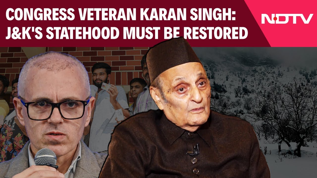 Congress Veteran Karan Singh Says J&K's Statehood Must Be Restored
