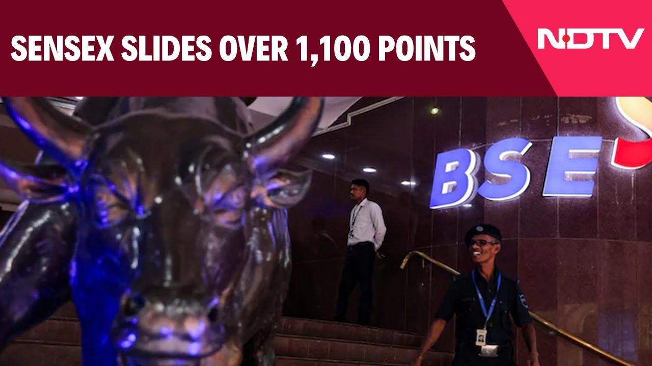 Sensex Slides Over 1,100 Points, Nifty Loses 1.5 %