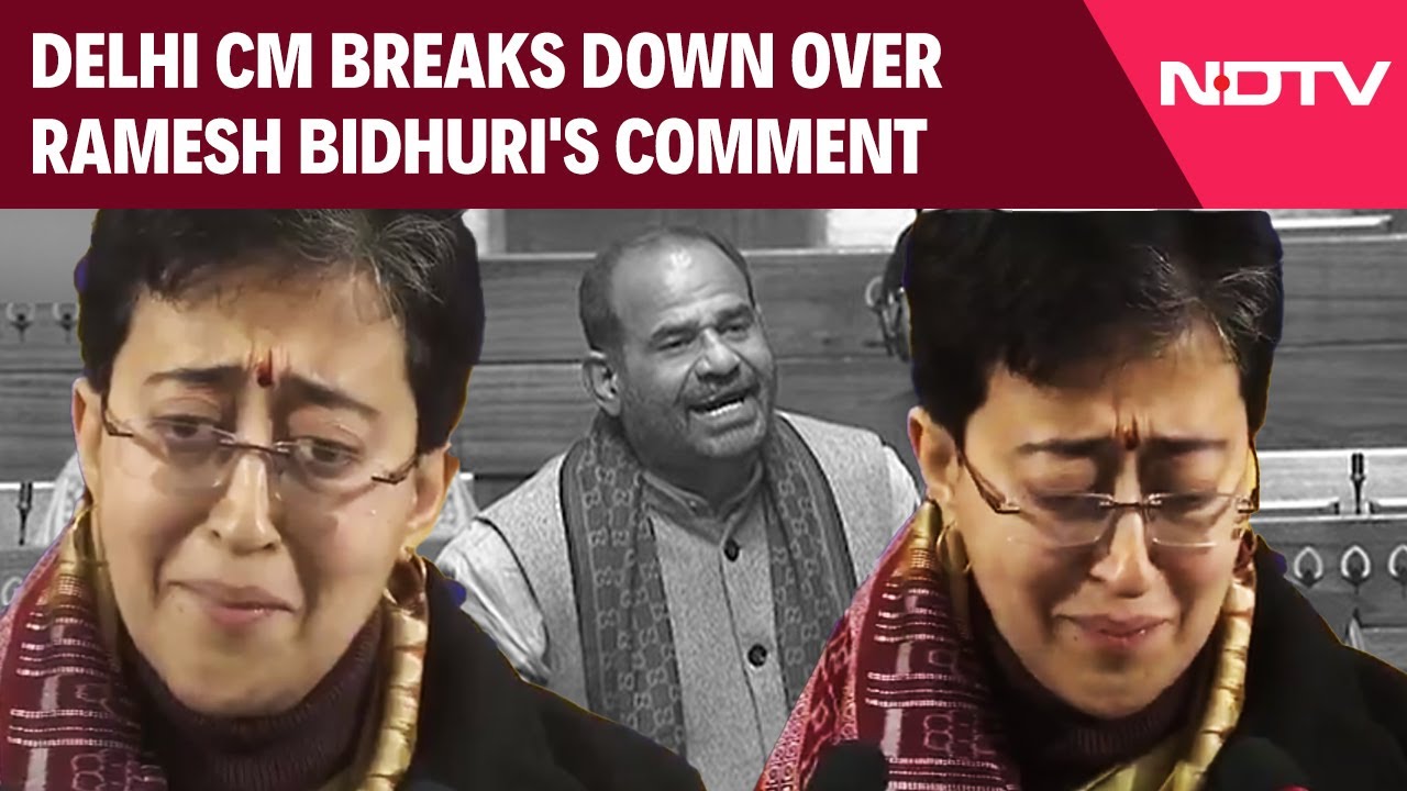 Delhi Chief Minister Atishi Breaks Down Over BJP Leader's Jibe