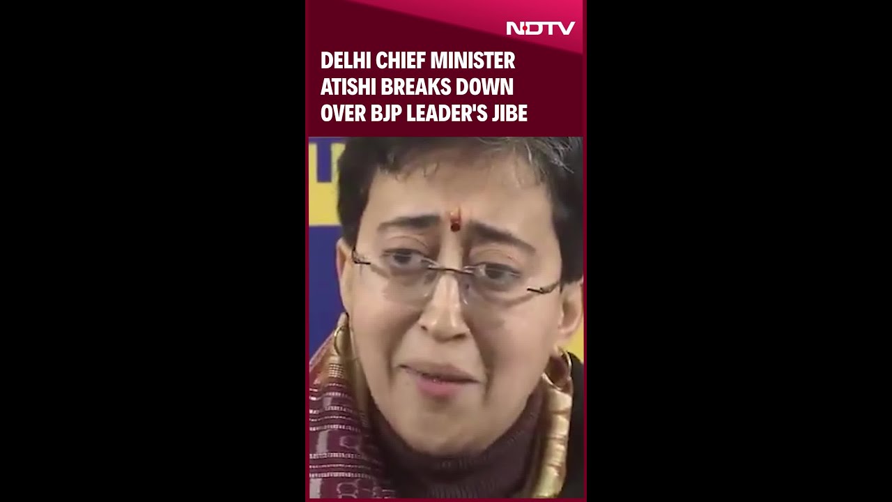Delhi CM Atishi Breaks Down Over BJP Leader's Jibe