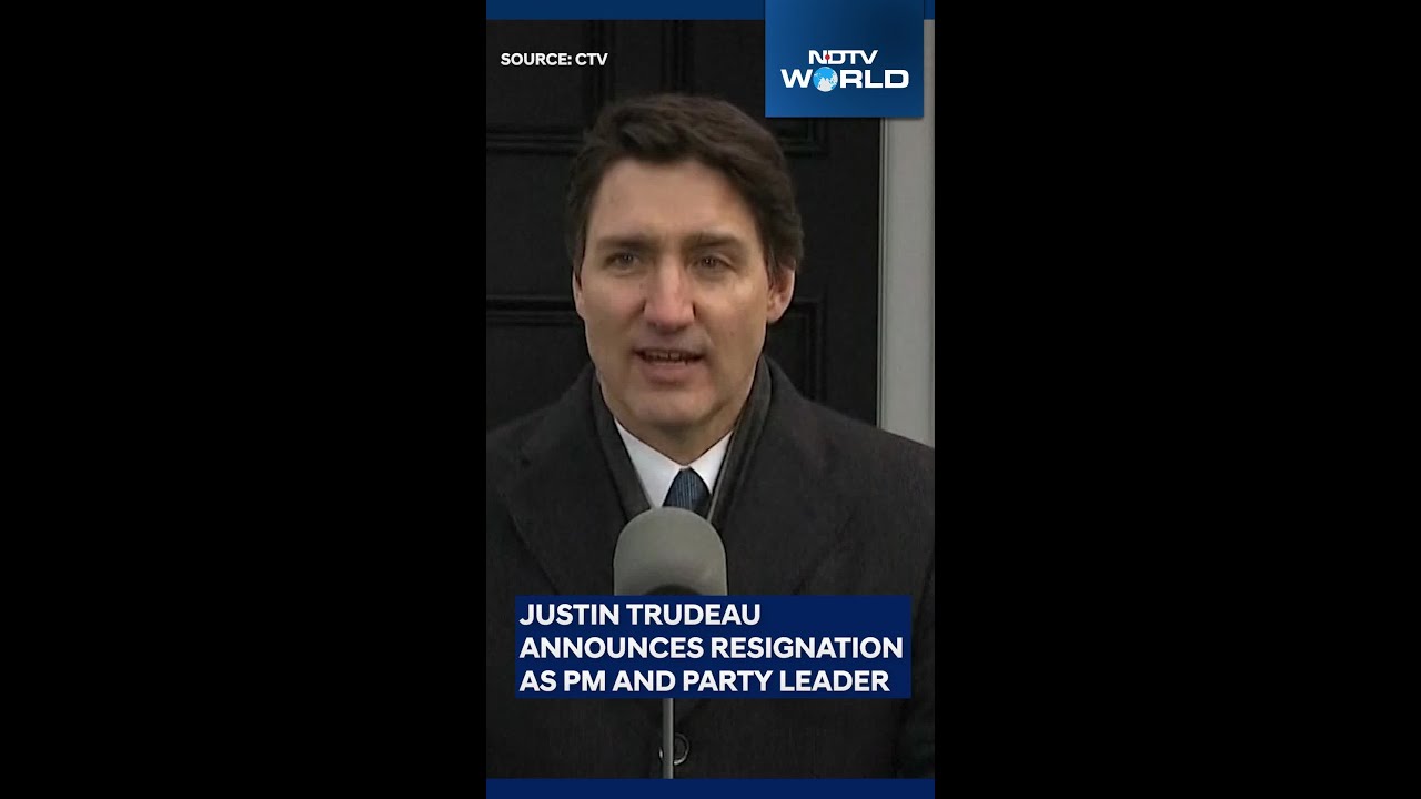 Video : Justin Trudeau, Announces Resignation As PM