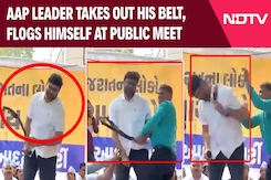 Gujarat News | AAP Leader Takes Out His Belt, Flogs Himself At Public Meet In Gujarat Gujarat News | AAP Leader Takes Out His Belt, Flogs Himself At Public Meet In Gujarat
