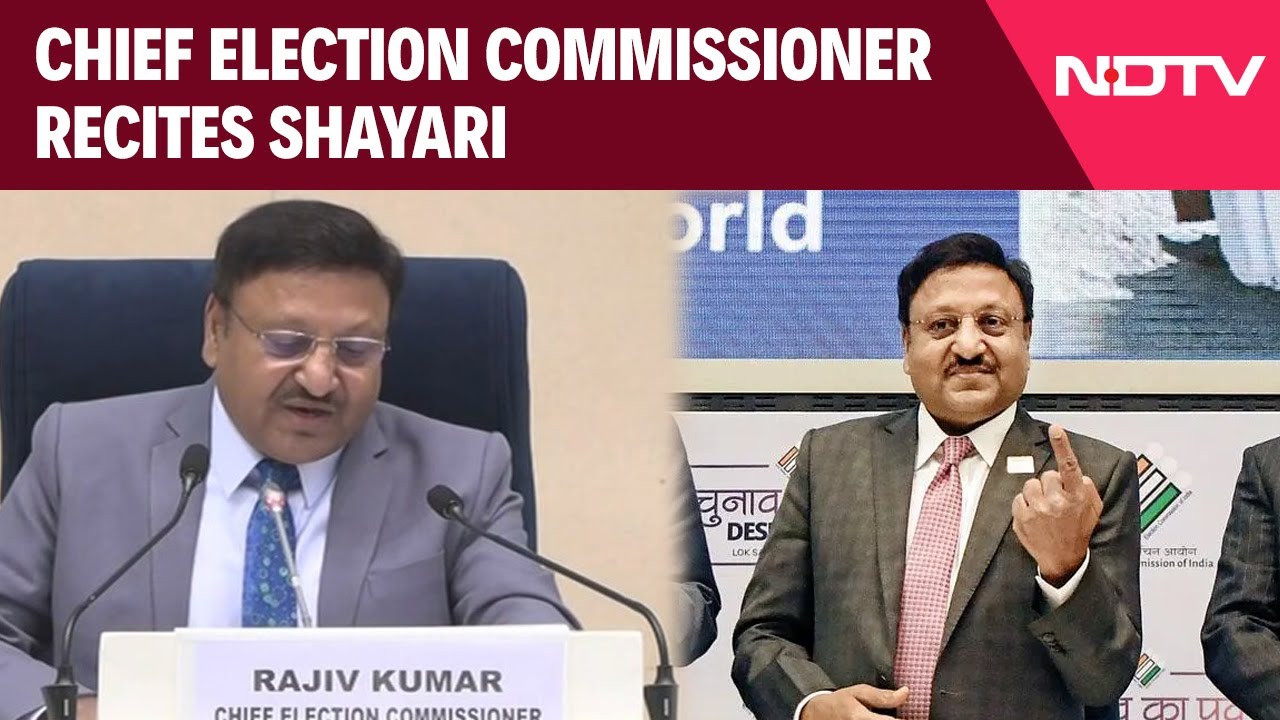 Delhi Elections | Chief Election Commissioner Rajiv Kumar Recites Shayari During Press Conference