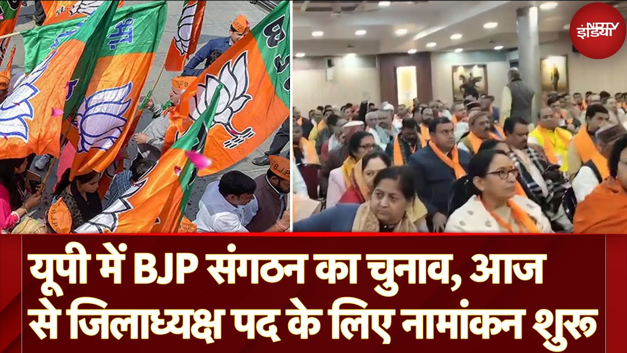 BJP District President Polls: यूपी में BJP संगठन का चुनाव, आज से जिलाध्यक्ष पद के लिए नामांकन शुरू BJP District President Polls: यूपी में BJP संगठन का चुनाव, आज से जिलाध्यक्ष पद के लिए नामांकन शुरू