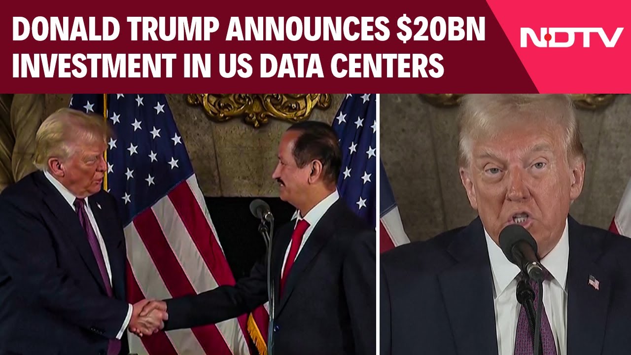 Donald Trump Announces Major $20Bn Investment In US Data Centers By Emirati Billionaire