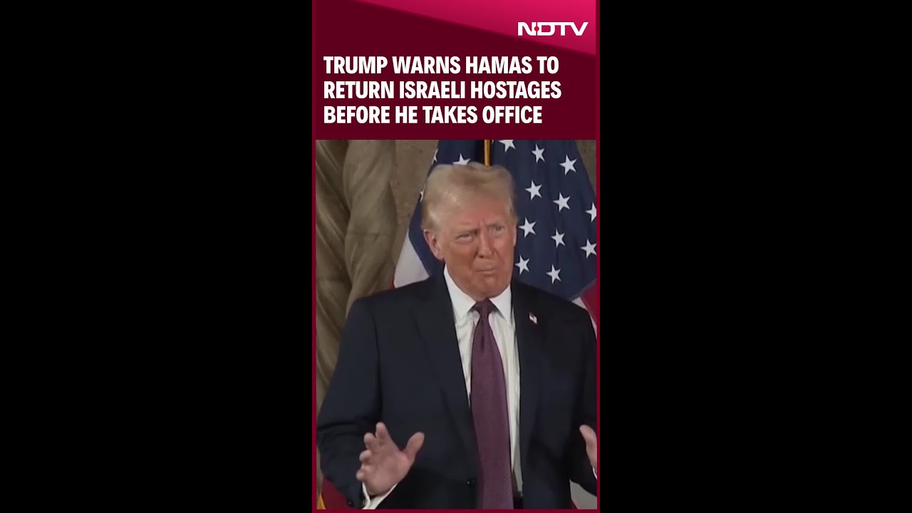 Donald Trump Threatens Hamas To Return Israeli Hostages Before He Takes Office