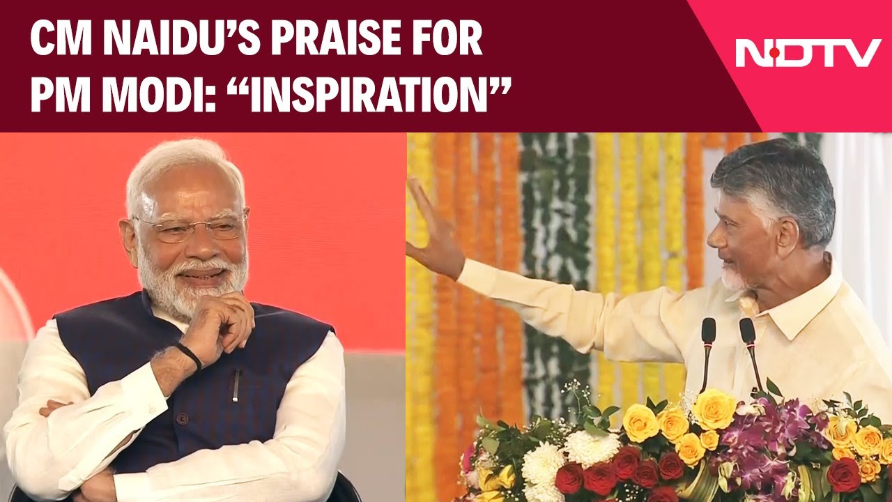 "Inspiration": Andhra CM Chandrababu Naidu Heaps Praises On PM Modi
