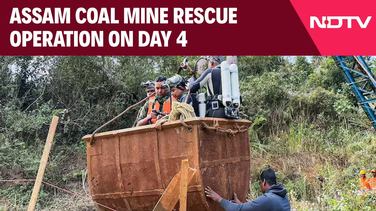 Video : Coal Mine Rescue Assam | Assam Coal Mine Rescue Operation On Day 4: One Dead, Many Still Trapped