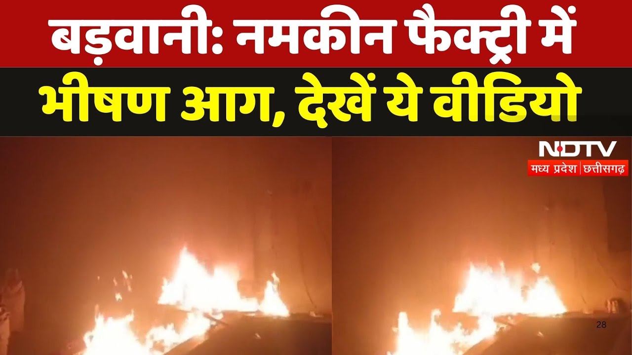 Badwani News: नमकीन फैक्ट्री में लगी भीषण आग, देखें ये वीडियो | Viral Video | Madhya Pradesh | MPC